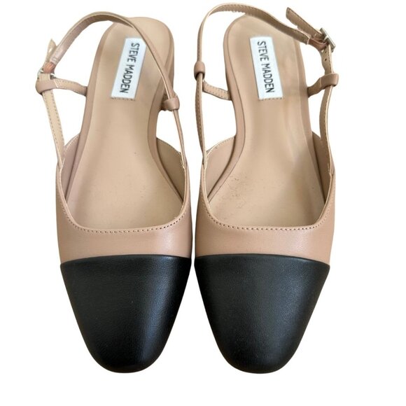 Steve Madden Shoes - Steve Madden Slingback Mules Taupe, Black 6.5